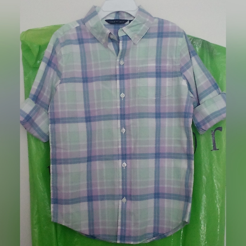 Janie and Jack Blue and Purple Polo Shirt